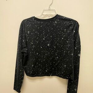 Nike Black Starry Long Sleeve Top